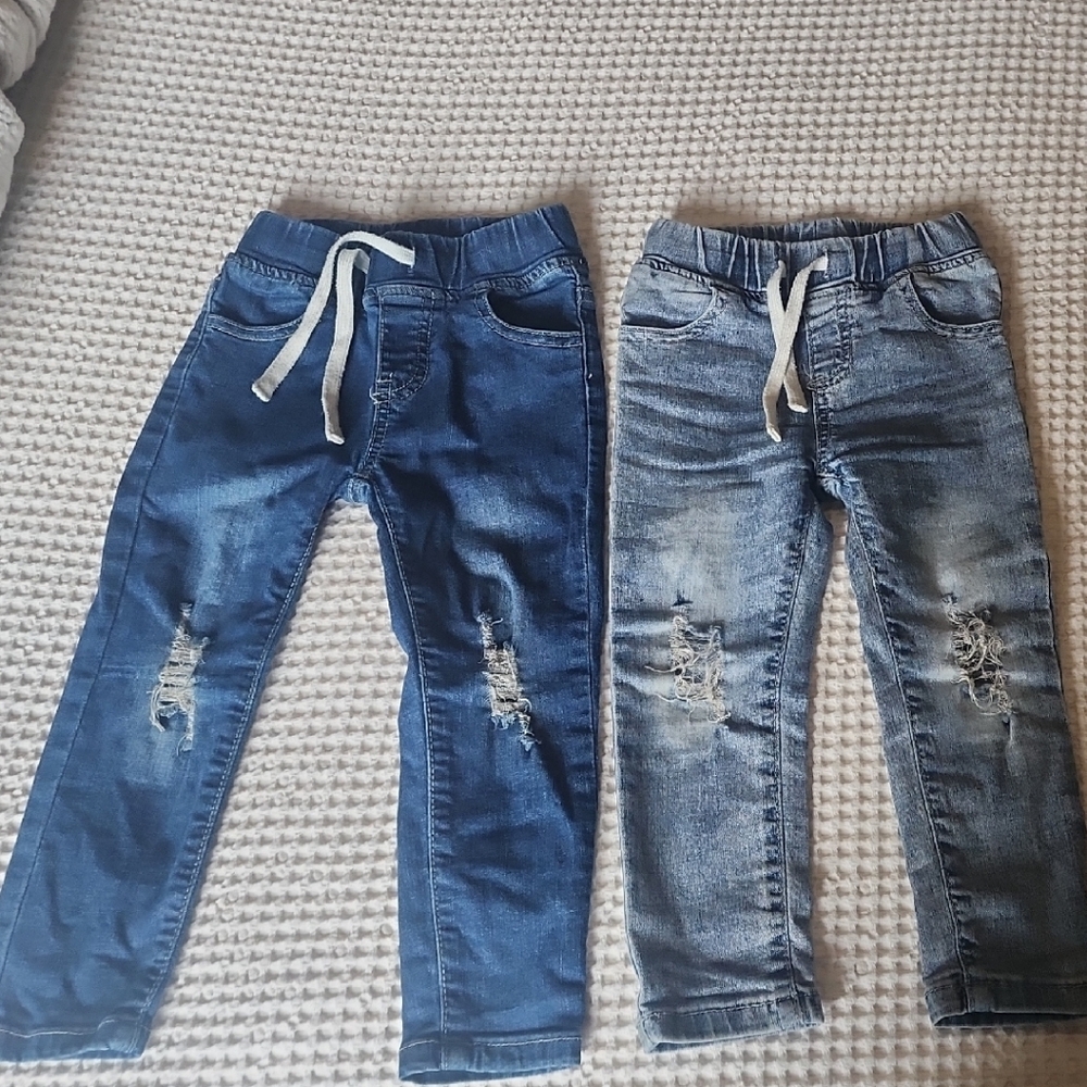 Little Bipsy Distressed Denim Jeans